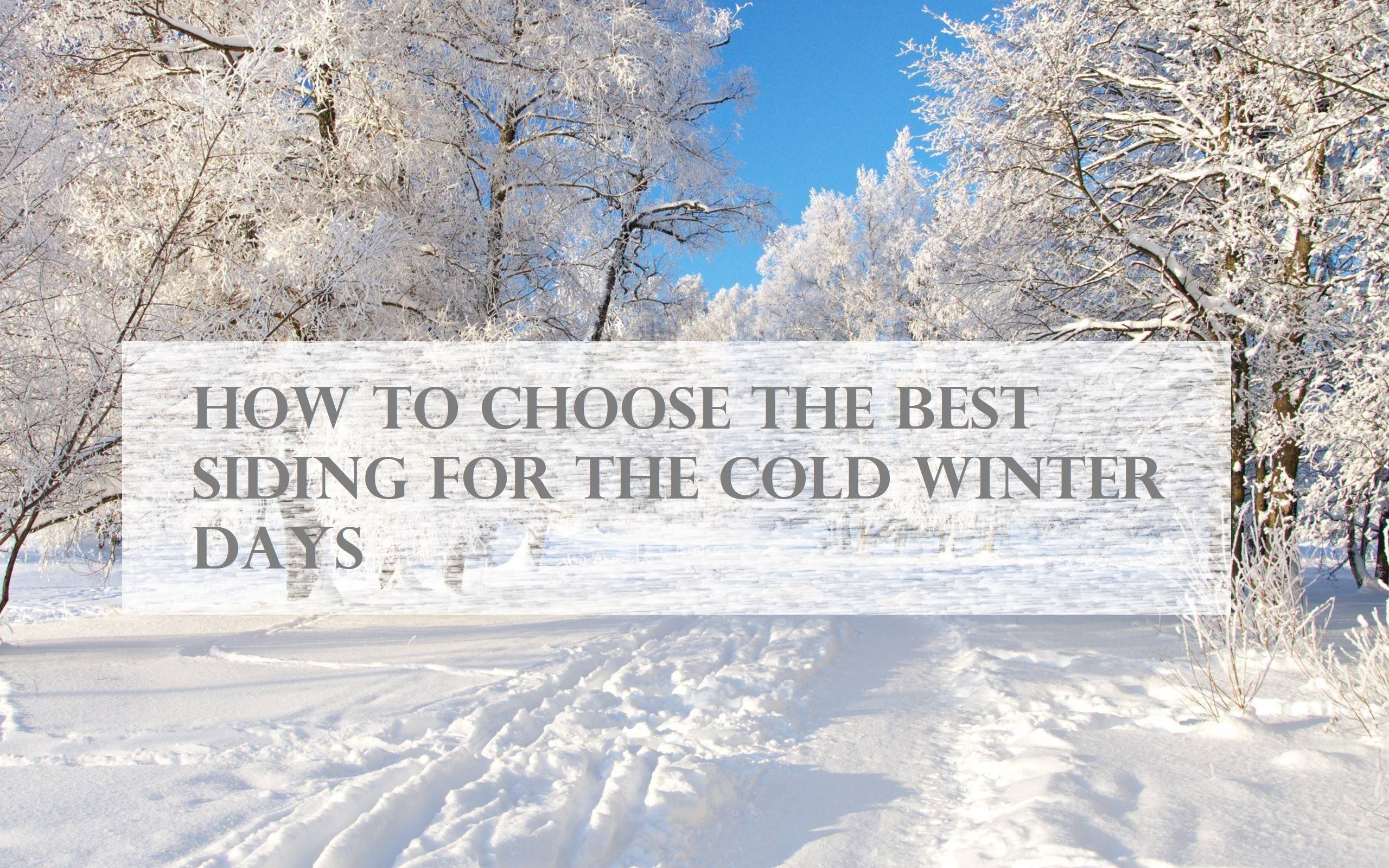 best siding for cold climates